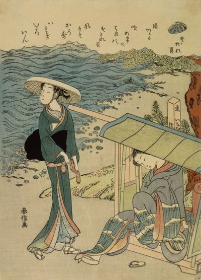 Die Vorhangmuschel von Suzuki Harunobu
