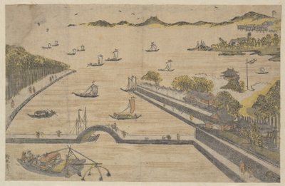 Ansicht von Fukagawa, Edo von Suzuki Harunobu