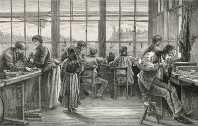 Uhrmacherwerkstatt in La Chaux-de-Fonds von Swiss School