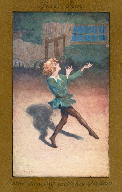 Peter Pan: Peter tanzt mit seinem Schatten von Sybil Barham