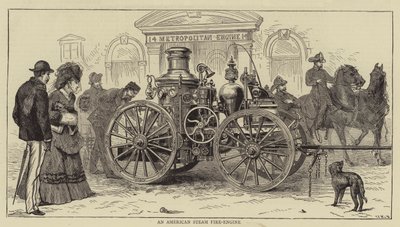 Eine amerikanische Dampffeuerwehr von Sydney Prior Hall
