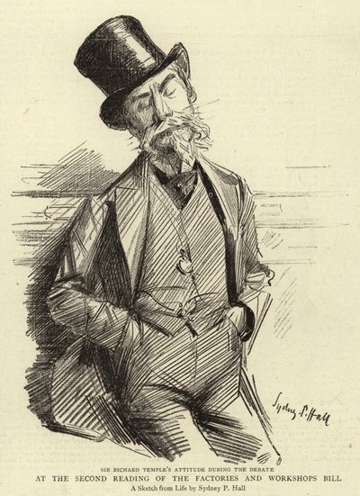 Bei der zweiten Lesung des Fabrik- und Werkstättengesetzes von Sydney Prior Hall