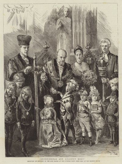 Brobdingnag und Lilliput treffen sich von Sydney Prior Hall