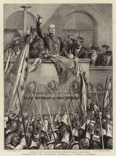 Feier zum achtzigsten Geburtstag von Fürst Bismarck von Sydney Prior Hall