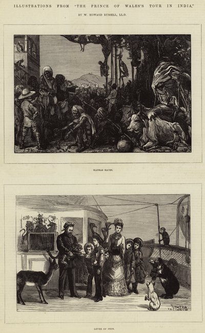 Illustrationen aus der Reise des Prinzen von Wales in Indien, von W. Howard Russell, LLD von Sydney Prior Hall