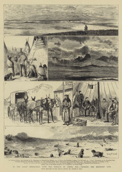 Im großen Nordwesten mit dem Marquis von Lorne, XIX, Überquerung der Grenzlinie von Sydney Prior Hall
