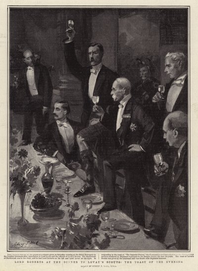 Lord Roberts beim Abendessen der Lovat