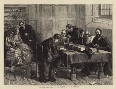 Oxford Skizzen, Wir pausieren für eine Antwort von Sydney Prior Hall