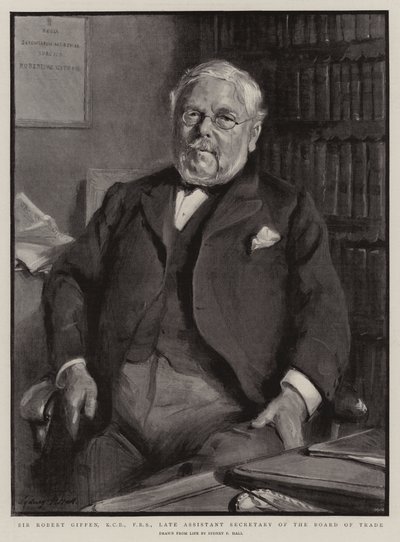 Sir Robert Giffen, KCB, FRS, ehemaliger stellvertretender Sekretär des Handelsamtes von Sydney Prior Hall