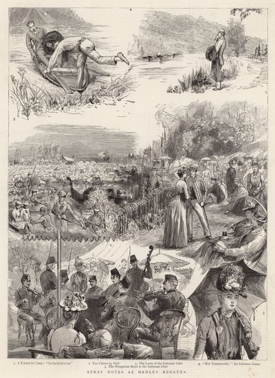Streunende Notizen bei der Henley Regatta von Sydney Prior Hall