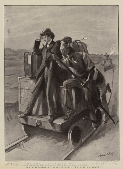 Die Evakuierung von Burghersdorp, die Letzten, die gingen von Sydney Prior Hall