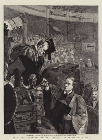 Die Oxford-Feier, die Zeremonie der Verleihung von Abschlüssen von Sydney Prior Hall