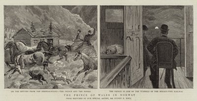 Der Prinz von Wales in Norwegen von Sydney Prior Hall