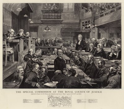 Die Sonderkommission am Royal Courts of Justice von Sydney Prior Hall