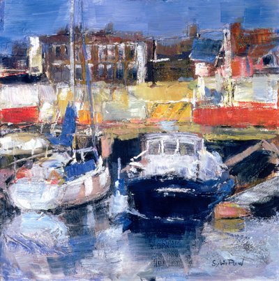 Blick auf den Hafen von Lowestoft von Sylvia Paul