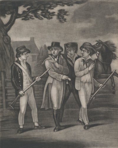 Die Gefangennahme von Major André durch die Unbestechlichen Paulding, Williams und Vanvert von T. W. Freeman