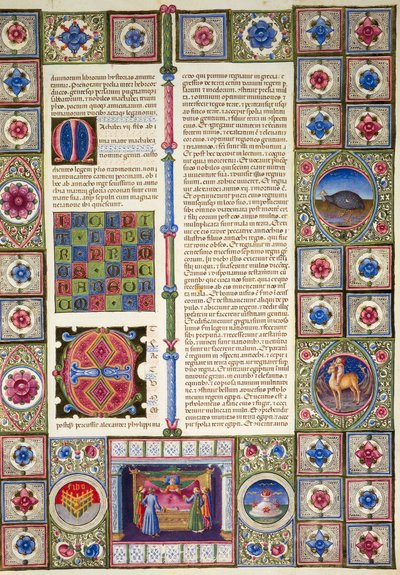 Incipit aus dem Buch des Propheten Haggai, aus Band II der Bibel von Borso d