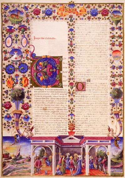 Das Buch Kohelet, aus Band I der Bibel von Borso d