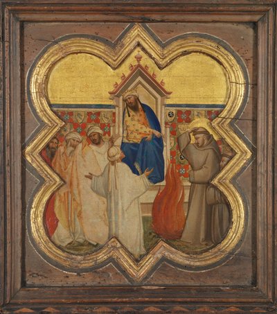 Feuerprobe vor dem Sultan von Taddeo Gaddi