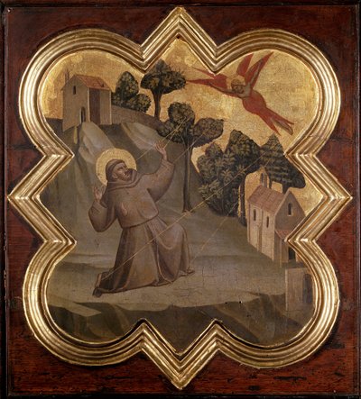 Leben des heiligen Franziskus: Der Heilige empfängt die Stigmata von Taddeo Gaddi