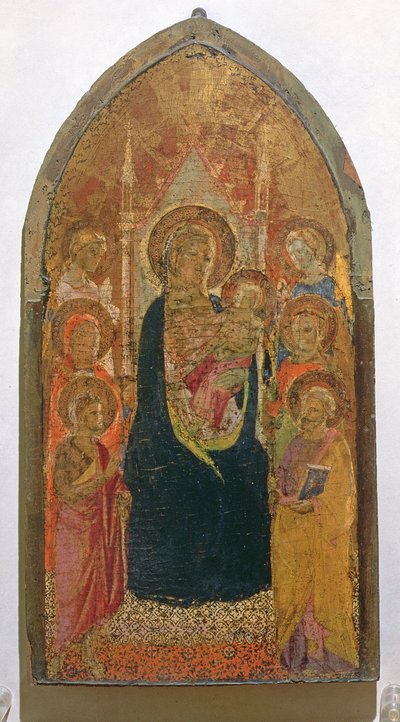Madonna mit Kind und Heiligen von Taddeo Gaddi