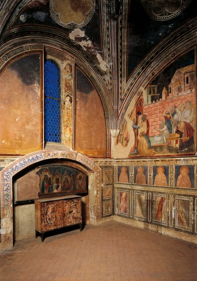 Ansicht der Kapelle mit Fresken von Taddeo Gaddi