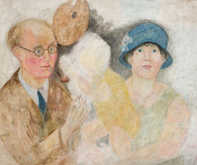 Porträt des Malers mit Familie (M. Gromaire) von Tadeusz Makowski