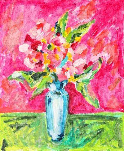 Lebendiges florales Stillleben von Tamara Jare