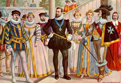 Französische Kostüme des 16. und 17. Jahrhunderts von Tancredi Scarpelli