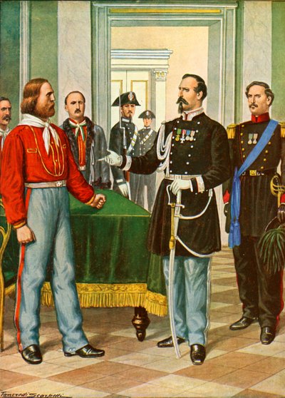 Garibaldi und General La Marmora von Tancredi Scarpelli