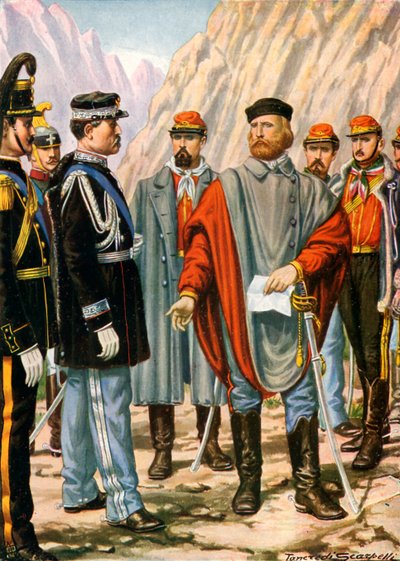 Garibaldi wird gebeten, den Feldzug in Trentino zu stoppen. Er antwortet: Ich gehorche von Tancredi Scarpelli