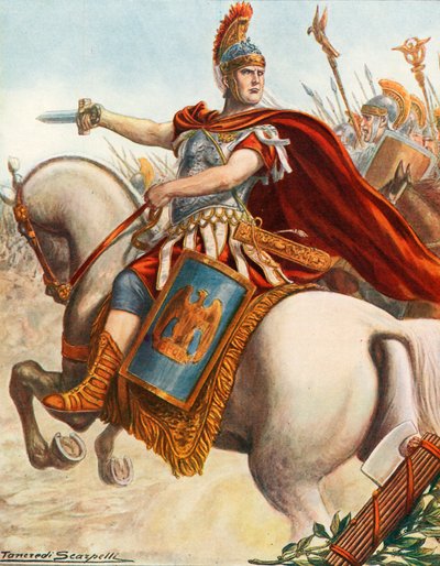 Lucius Cornelius Scipio in der Schlacht von Magnesia von Tancredi Scarpelli