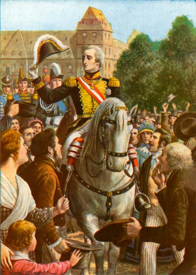 Die Rückkehr von Vittorio Emmanuel I. nach Turin von Tancredi Scarpelli