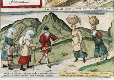 Baskische Bauern. Gravur von Franz Hogenberg von T.and R. Annan and Sons