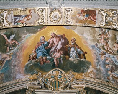 Fresko im Gewölbe der Kapelle des Schutzengels, von Antonio d