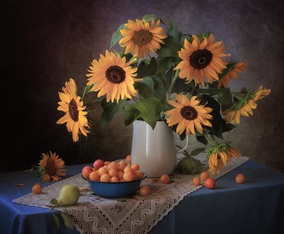 Herbst Sonnenblumenernte von Tatyana Skorokhod