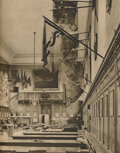 Wo die Pensionäre unter glorreich zerfetzten Fahnen speisen, um 1935 von Taylor