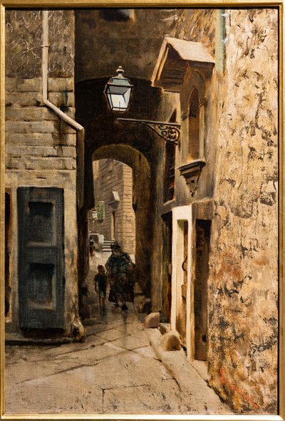 Cavalieri-Straße im alten Ghetto von Florenz, ca. 1882 von Telemaco Signorini