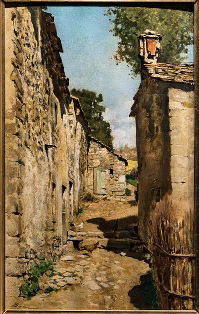 Bauernhaus in Settignano, ca. 1862 von Telemaco Signorini