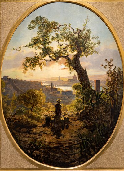Landschaft von Florenz vom Hügel von St. Miniato von Telemaco Signorini