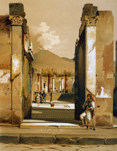 Ansicht des Hauses des Fauns in Pompeji von Teodoro Duclere