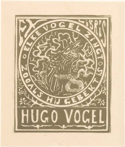 Ex Libris von Hugo Vogel von Theo van Hoytema