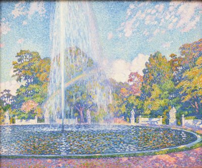 Brunnen im Park des Schlosses Sanssouci bei Potsdam von Théo van Rysselberghe