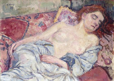 Akt auf einem Diwan, 1907 von Théo van Rysselberghe