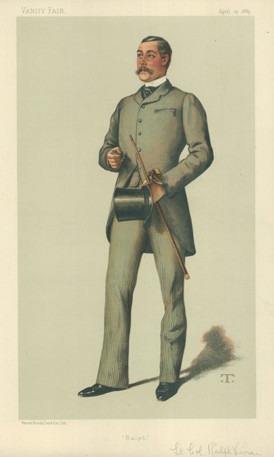 Lieutenant-Colonel Ralph Vivian, Ralph, 21. April 1883, Vanity Fair Karikatur von Theobald Chartran
