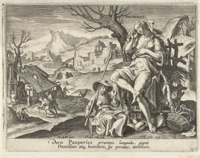 Armut bringt Demut hervor (Kringloop van het menselijk handelen) von Theodoor Galle