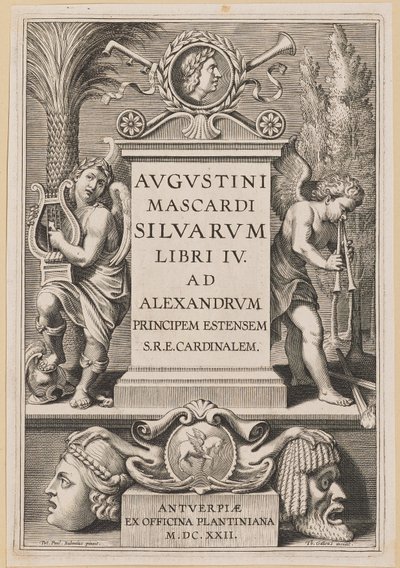 Titelseite für Agostino Mascardi, Silvarium Libri IV von Theodor Galle after Sir Peter Paul Rubens