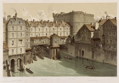 Das kleine Chatelet und die kleine Brücke von Theodor Josef Hubert Hoffbauer