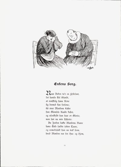 Illustration aus dem Buch Historier von Peter Munthe, veröffentlicht von Dybwad (Norwegen, 1896) von Theodor Kittelsen