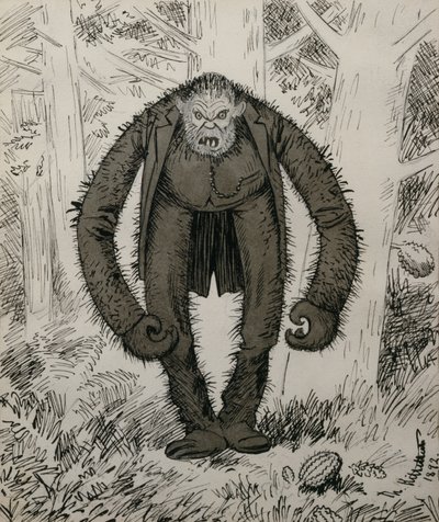 Die Natur schlief, als er erschaffen wurde von Theodor Kittelsen